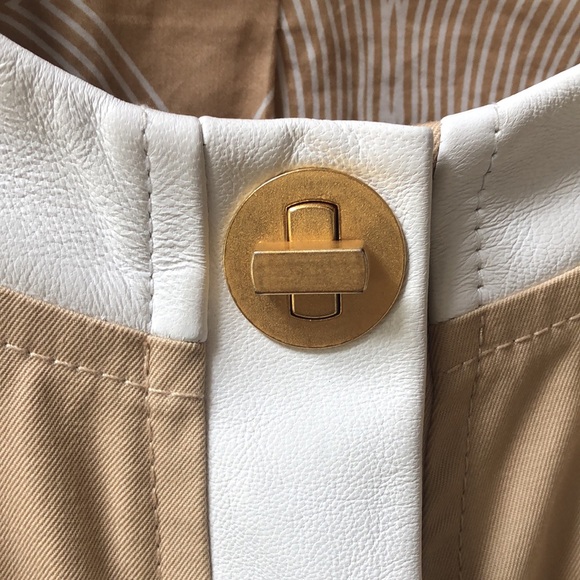 Leifsdottir leather and canvas coat - Picture 7 of 8